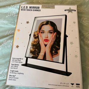 LED makeup/vanity mirror with dimmer